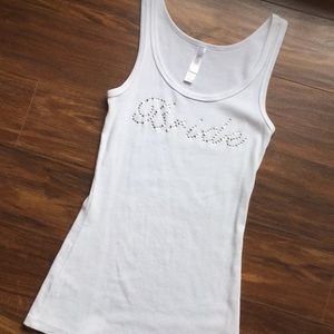 Bride Tank Top Size Small